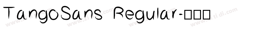 TangoSans Regular字体转换